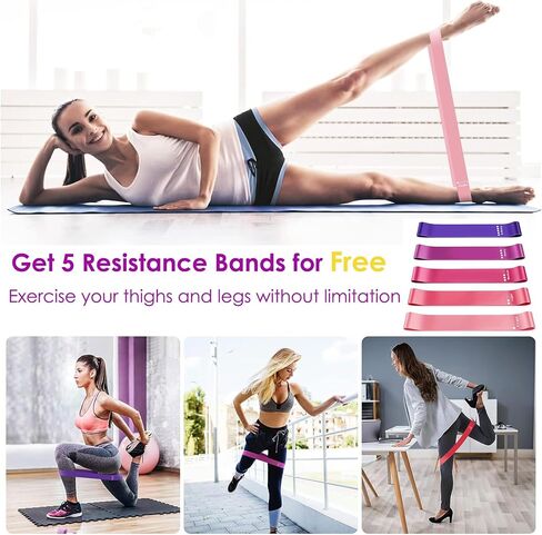 Thigh Master Resistance Adjustable, Inner Thigh Workout Equipment, Leg Exercise Equipment for Women, Hip Trainer and Pelvic Floor Muscle Trainer, Glute & Inner Thigh Exerciser - Purple in Saudi Arabia