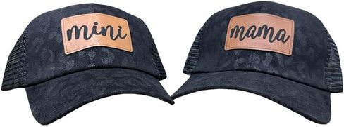 Women's Ponytail hat, Women's hat, Leopard Print Baseball Cap, Women's Western Print hat in Kuwait