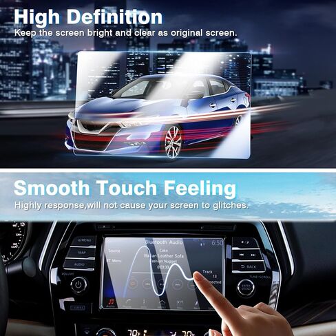 Karltys 2 Pack 8-Inch Screen Protector for 2021-2024 Nissan Kicks SV SR /16-24 Murano /16-24 Maxima /20-24 Versa Accessories, 9H Hardness Touchscreen Tempered Glass Cover Anti Fingerprint in Saudi Arabia