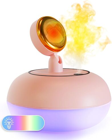Essential Oil Diffuser, Quiet Aromatherapy. Mist Humidifier. Natural Home Fragrance Aroma Diffuser with LED Colors. with a Cool Night lamp. 300ml in Saudi Arabia