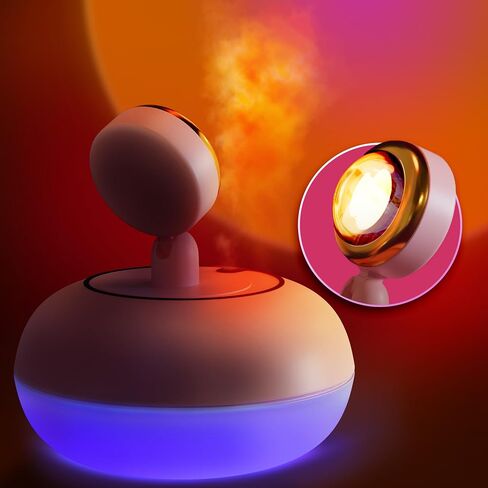 Essential Oil Diffuser, Quiet Aromatherapy. Mist Humidifier. Natural Home Fragrance Aroma Diffuser with LED Colors. with a Cool Night lamp. 300ml in Saudi Arabia