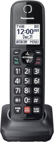 Panasonic Cordless Phone Extension Handset Accessory to Connect to Expandable Base Station - KX-TGFA85B (Black) in Saudi Arabia