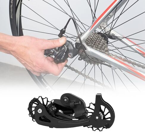 2Pcs Bicycle Ceramic Derailleur Pulley Wheel Quality Aluminum Alloy 11T Bike Derailleur Roller Compatible Shaft Diameter 4 / 5 / 6mm Derailleur Guide Roller Accessories in Saudi Arabia