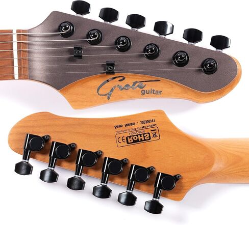 Grote Solid Electric Guitar GR Standard T Matte Finish Poplar Body Roasted Maple Neck with Gigbag (Pewter) in Saudi Arabia