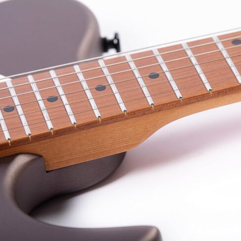 Grote Solid Electric Guitar GR Standard T Matte Finish Poplar Body Roasted Maple Neck with Gigbag (Pewter) in Saudi Arabia