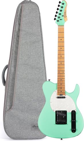 Grote Solid Electric Guitar GR Standard T Matte Finish Poplar Body Roasted Maple Neck with Gigbag (Pewter) in Saudi Arabia