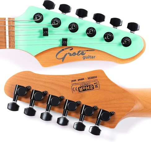 Grote Solid Electric Guitar GR Standard T Matte Finish Poplar Body Roasted Maple Neck with Gigbag (Pewter) in Saudi Arabia
