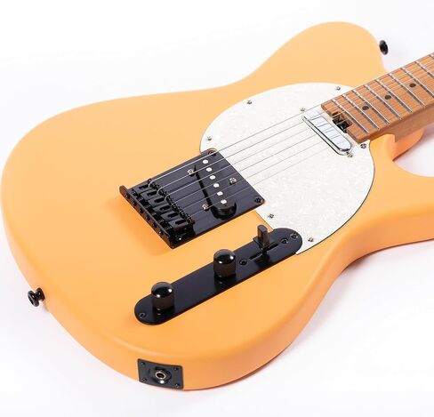 Grote Solid Electric Guitar GR Standard T Matte Finish Poplar Body Roasted Maple Neck with Gigbag (Pewter) in Saudi Arabia
