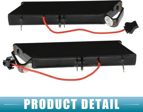 LED مرآة جانبية بدوره إشارة ضوء التخليص مصباح باب الرؤية الخلفية الجناح مرآة الوامض لفورد F150 2004-2006 الأصفر والأبيض LED عدسة سوداء 1 زوج in Saudi Arabia