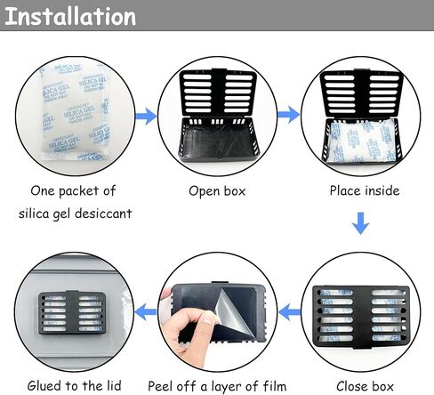 حقيبة تجفيف طعام الحيوانات الأليفة من xcivi مكونة من 6 عبوات، متوافقة مع حاوية تخزين طعام الحيوانات الأليفة IRIS للقطط والكلاب، تحافظ على طعام الحيوانات الأليفة جافًا وطازجًا (6 مجففات + حجرة واحدة) in Kuwait