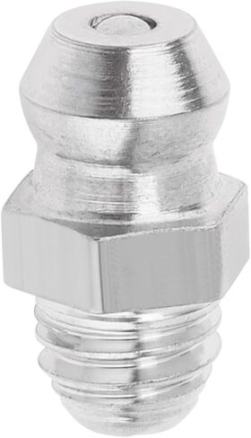 10 Pcs Hydraulic Grease Fittings Assortment 1/8" 304 Stainless Steel Zerk Fitting Grease Gun Kit Straight 45 90 Degree Angled Metric Grease Fitting (180 Degree) in Saudi Arabia
