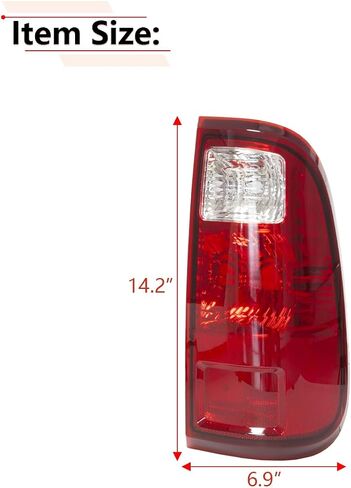 RLB-HILON Right Side Rear Tail Light Assembly Compatible with Ford F250 F350 F450 Super Duty 2008 2009 2010 2011 2012 2013 2014 2015 2016 Year, for BC3Z13404A in Saudi Arabia