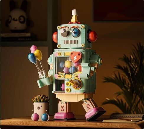 Mini Micro Blocks Set Egg-Twisti Robot Building Blocks Kit and Display Model for Home or Office, Idea Birthday Present and Game for Teens(600+PCS) in Kuwait