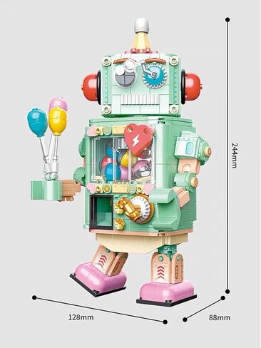 Mini Micro Blocks Set Egg-Twisti Robot Building Blocks Kit and Display Model for Home or Office, Idea Birthday Present and Game for Teens(600+PCS) in Kuwait