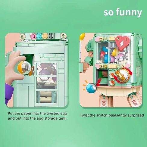 Mini Micro Blocks Set Egg-Twisti Robot Building Blocks Kit and Display Model for Home or Office, Idea Birthday Present and Game for Teens(600+PCS) in Kuwait