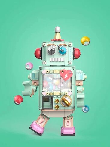 Mini Micro Blocks Set Egg-Twisti Robot Building Blocks Kit and Display Model for Home or Office, Idea Birthday Present and Game for Teens(600+PCS) in Kuwait