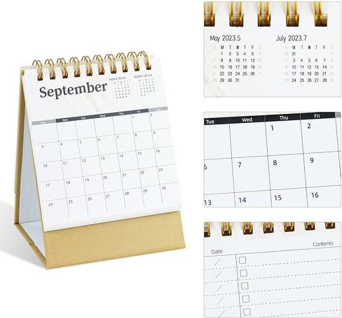 تقويم مكتب صغير، من يونيو 2023 إلى ديسمبر 2024، تقويم مكتبي قابل للطي، تقويم مكتبي صغير للمكتب المنزلي والمدرسة (عبوتان) in Kuwait