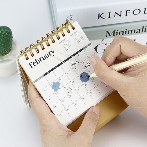 تقويم مكتب صغير، من يونيو 2023 إلى ديسمبر 2024، تقويم مكتبي قابل للطي، تقويم مكتبي صغير للمكتب المنزلي والمدرسة (عبوتان) in Kuwait