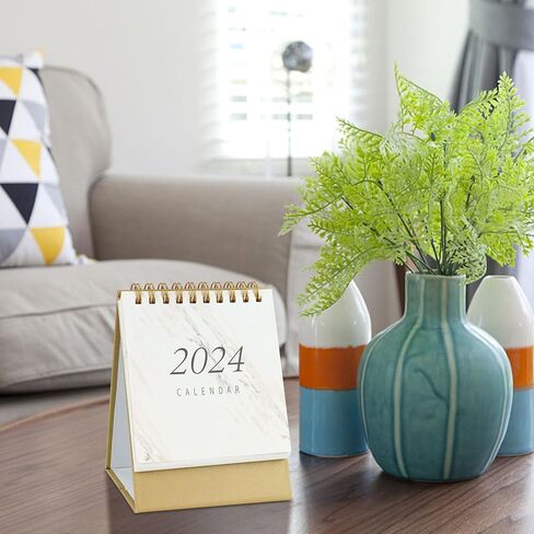 تقويم مكتب صغير، من يونيو 2023 إلى ديسمبر 2024، تقويم مكتبي قابل للطي، تقويم مكتبي صغير للمكتب المنزلي والمدرسة (عبوتان) in Kuwait