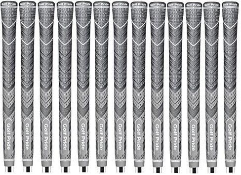 Set of 13 New Golf Pride MCC Plus4 Grips, Gray, Standard in Saudi Arabia