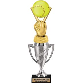 جائزة Crown Awards للكرة اللينة، وكأس فضية للكرة اللينة مقاس 13.15 بوصة مع برنامج تخصيص مجاني in Kuwait