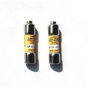Dual Element Time Delay Fuse LP-CC-10 LP-CC 10A 600Vac Class Cc Current Limiting Rejection Cartridge Fuses 2Pack in Saudi Arabia