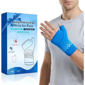 Wrist & Thumb Ice Pack Wrap, Cold & Hot Compress for Extreme Carpal Tunnel Relief, Thickened Reusable Gel Wrist Hand Thumb Ice Pack for Arthritis Tendonitis, Women & Men in Saudi Arabia