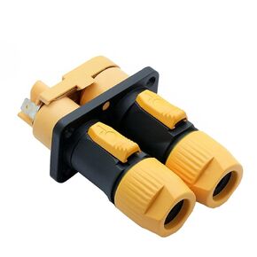 1Sets/lot 3 PIN Power Connector Male+Female Dual Panel Mount Chassis NAC3FX Out/in 20A/250V Power Socket in Saudi Arabia