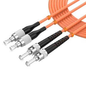 كابل الألياف الضوئية دوبلكس ST إلى ST OM1 62.5/125μm كابل تصحيح الألياف متعدد الأوضاع 1M/3FT ST/UPC إلى ST/UPC سلك توصيل الألياف الضوئية للوحدة البصرية، والتبديل، وجهاز الإرسال والاستقبال LSZH سترة برتقالية in Kuwait