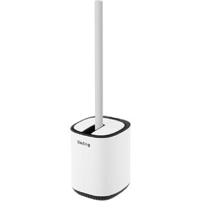 Toilet Brush Holder Set Toilet Bowl Brush Stainless Steel Automatic Open lid Toilet Bowl Cleaner Brush with Durable Bristle Head Toilet Cleaning Brush for Bathroom in Saudi Arabia