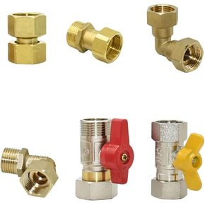 1pcs Brass 1/2" 3/4" 1" Male Female Thread Connector Tap 90 Degrees Elbow Fittings Tube connectors Rotate G1/2 G3/4 G1(I) in Saudi Arabia