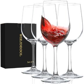 Red Wine Glasses Set of 4, 11oz, Premium Crystal Wine Glasses Hand Blown, Unique Birthday Gift or Wedding Anniversary in Saudi Arabia