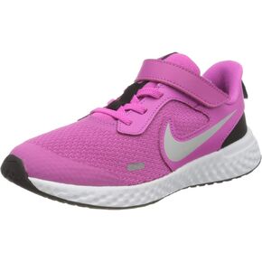 حذاء الجري المدرسي Revolution 5 Grade للجنسين من Nike للأطفال، رمادي رائع/بلاتيني نقي-رمادي داكن، 5 سنوات عادي للأطفال الكبار في الولايات المتحدة in Kuwait
