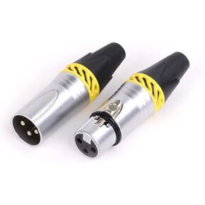X L R موصل 3pin XLR ميكروفون M I C ذكر التوصيل أنثى جاك محول 6 الألوان المتاحة محطات كابل لحام 10 قطع (5xD1037-برتقالي) in Kuwait