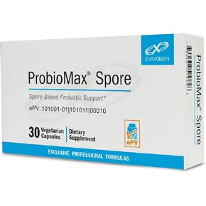 XYMOGEN ProbioMax Spore - دعم الجهاز الهضمي والانتظام - مع Bacillus Subtilis & Bacillus Clausii - مقاومة للأحماض - نباتية وغير معدلة وراثيًا وخالية من الغلوتين - 30 كبسولة in Kuwait