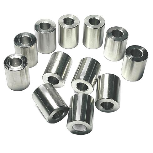 12pcs 3/8 ID x 1/2 OD x 1-1/2 Length Stainless Steel Spacer,Screw Standoff Bushing Plain Finish Round Metal Spacer for 3/8 Screws Bolts and Rods in Saudi Arabia
