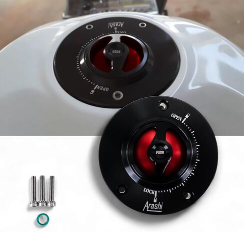 Motorcycle Modified CNC Fuel Tank Caps For KAWASAKI Z1000 Z1000SX Z800 Z750 ER6N E6RF ZZR1400 GTR1400 ZX6R ZX10R VERSYS 1000 ABS (Black) in Saudi Arabia
