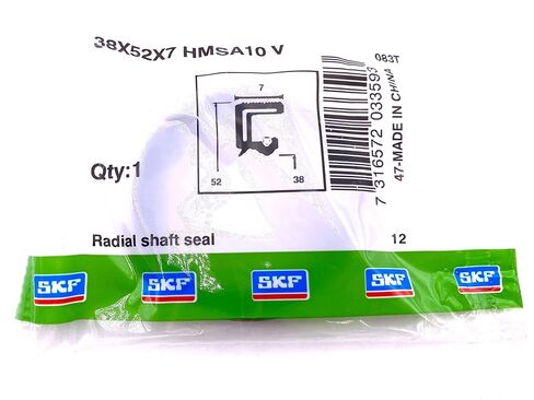 SKF 38X52X7 MM HMSA10 V VITON Oil Metric Seal, Double Lip with Spring in Saudi Arabia