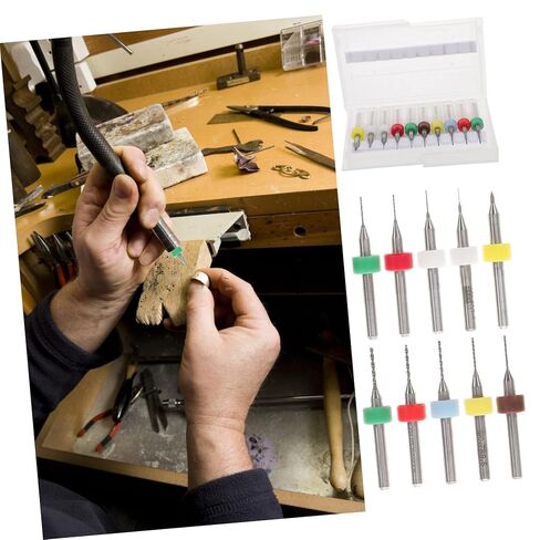 POPETPOP 30pcs Micro Drill Bit Set for Jewelry and Circuit Board Tungsten Carbide Mini Drill Bits Precision Shank for Jewelry Engraving and Model Making in Saudi Arabia