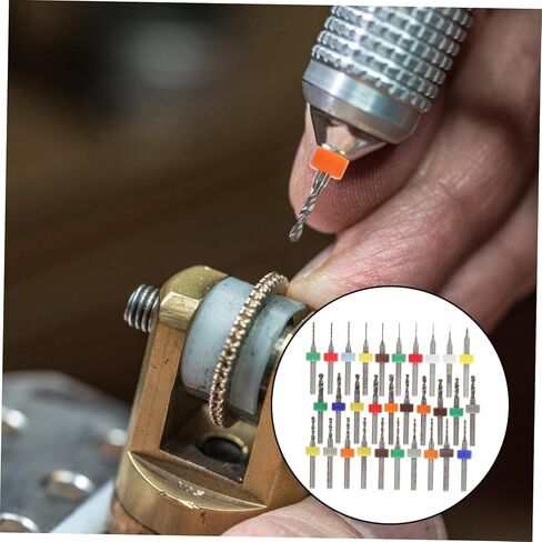 POPETPOP 30pcs Micro Drill Bit Set for Jewelry and Circuit Board Tungsten Carbide Mini Drill Bits Precision Shank for Jewelry Engraving and Model Making in Saudi Arabia
