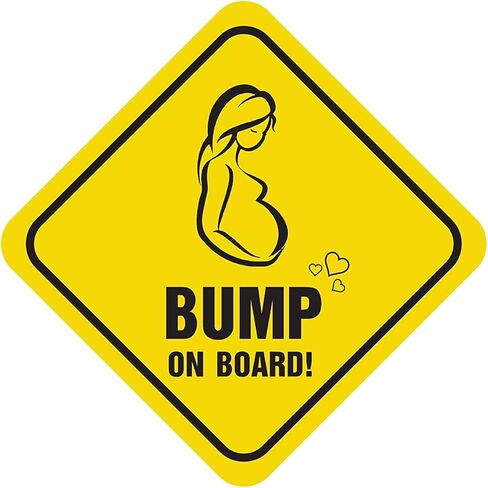 Bump on Board Vinyl Sticker Vinyl Decal for Car Bumper Laptop Window Locker, 3" in Saudi Arabia