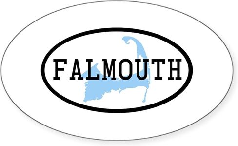 CafePress Falmouth Oval Bumper Sticker Car Decal in Saudi Arabia