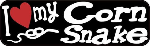 ملصق فينيل I Love My Corn Snake من ستيكر توك، مقاس 25.4 سم × 7.62 سم in Saudi Arabia