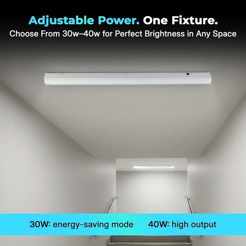 حلول الإضاءة LED 4FT الخطية وتركيبات الدرج، مصابيح الطوارئ LED مع بطارية احتياطية 90 دقيقة، 4CCT 3500K 6500K، Power Select 30W 40W، DLC، وحدة إضاءة البطارية الأمريكية in Kuwait