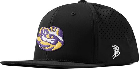 فواتير ذات علامة تجارية مرخصة رسميًا x LSU Tigers Flat Performance Collection Tiger Team Logo PVC in Saudi Arabia