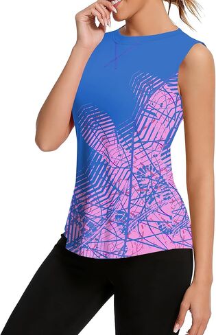 Avoogue Womens Tank Tops Sleeveless Workout Tank Tops Quick Dry UPF 50+ Sun Athletic Shirts Running Gym Yoga Baseball Clothes in Saudi Arabia