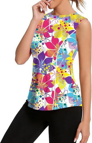 Avoogue Womens Tank Tops Sleeveless Workout Tank Tops Quick Dry UPF 50+ Sun Athletic Shirts Running Gym Yoga Baseball Clothes in Saudi Arabia
