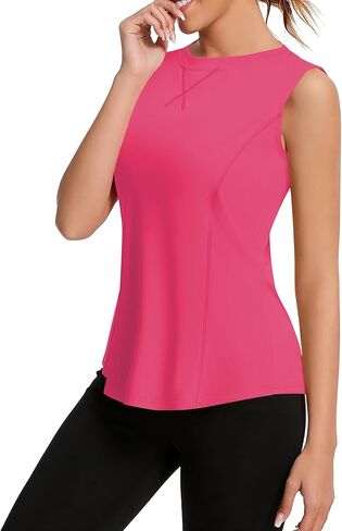 Avoogue Womens Tank Tops Sleeveless Workout Tank Tops Quick Dry UPF 50+ Sun Athletic Shirts Running Gym Yoga Baseball Clothes in Saudi Arabia