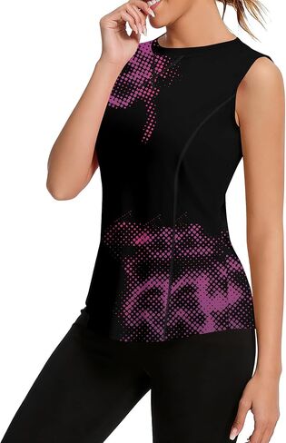 Avoogue Womens Tank Tops Sleeveless Workout Tank Tops Quick Dry UPF 50+ Sun Athletic Shirts Running Gym Yoga Baseball Clothes in Saudi Arabia