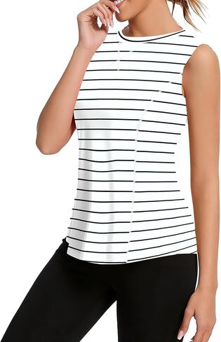 Avoogue Womens Tank Tops Sleeveless Workout Tank Tops Quick Dry UPF 50+ Sun Athletic Shirts Running Gym Yoga Baseball Clothes in Saudi Arabia